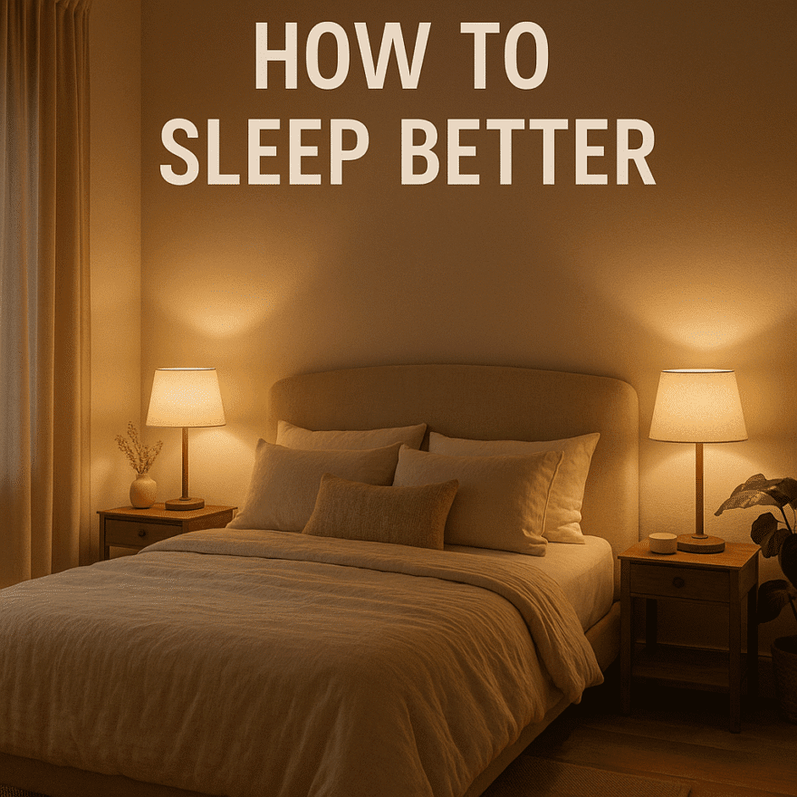 How to Sleep Better: Restorative Sleep for Optimal Health How to sleep better; peaceful bedroom with soft lighting and comfortable bed