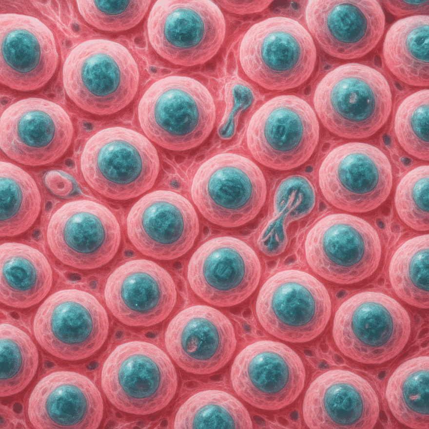 Human Cellular Regeneration: How Your Body Renews Itself for Lifelong Health Human Cellular regeneration - microscopic view of new cells regenerating in human tissue